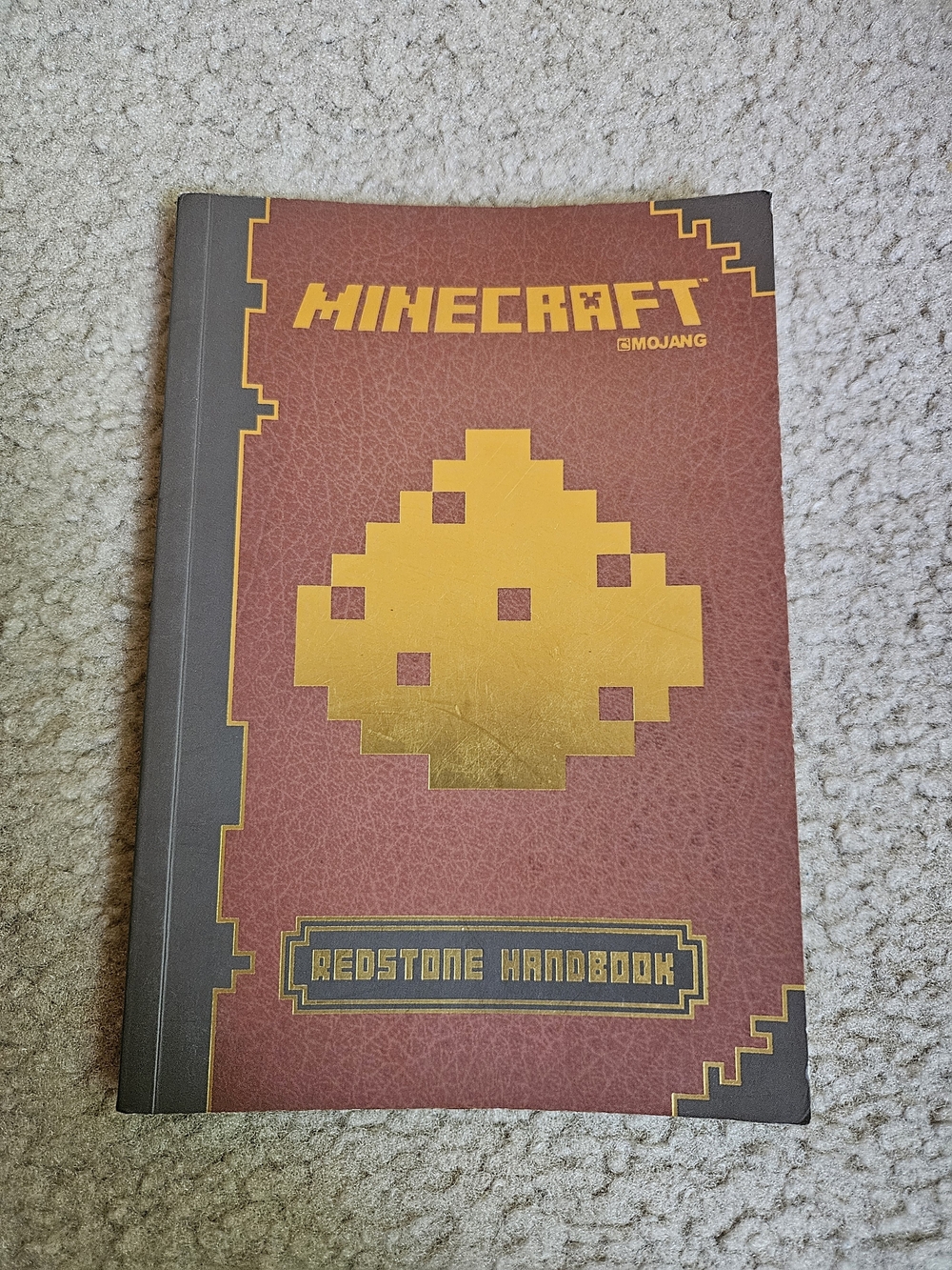 Scholastic Minecraft Redstone Handbook — Brown & Gold Cover